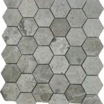Silver Shadow 2" Hexagon Mosaic